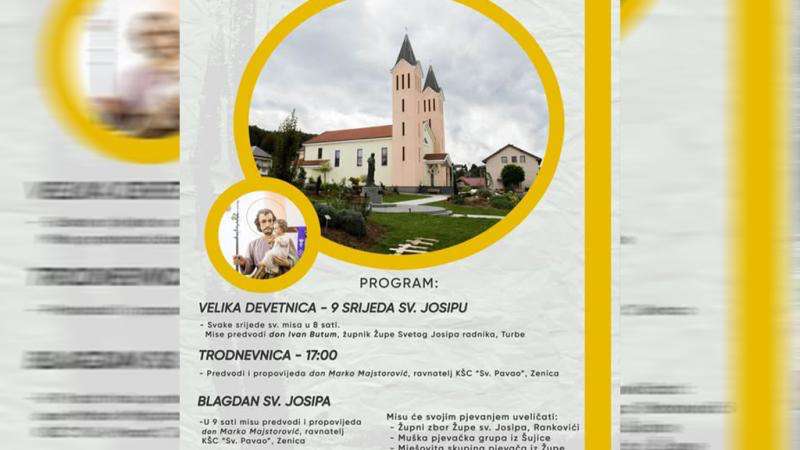 Proslava Sv. Josipa u župi Rankovići