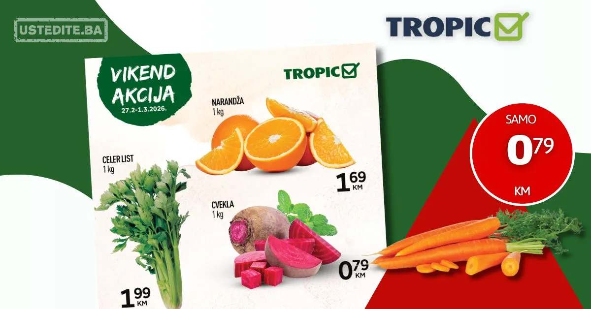 Tropic vikend akcija 27.2-1.3.2026.
