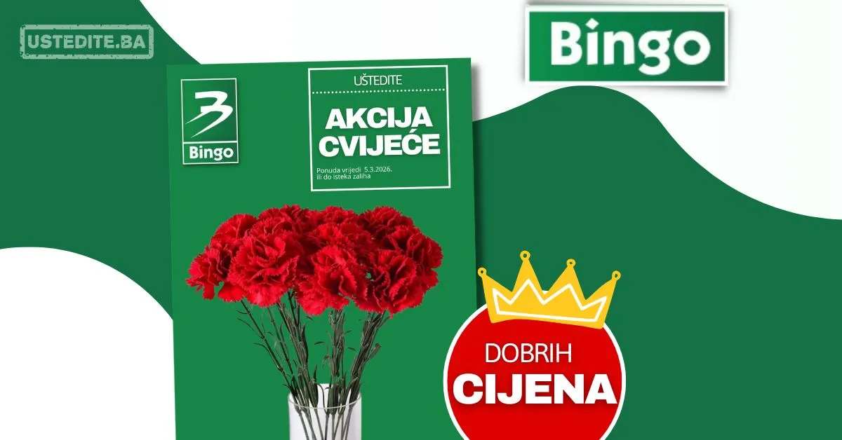 Bingo SUPER CIJENA KARANFILA samo 5.3.2026.