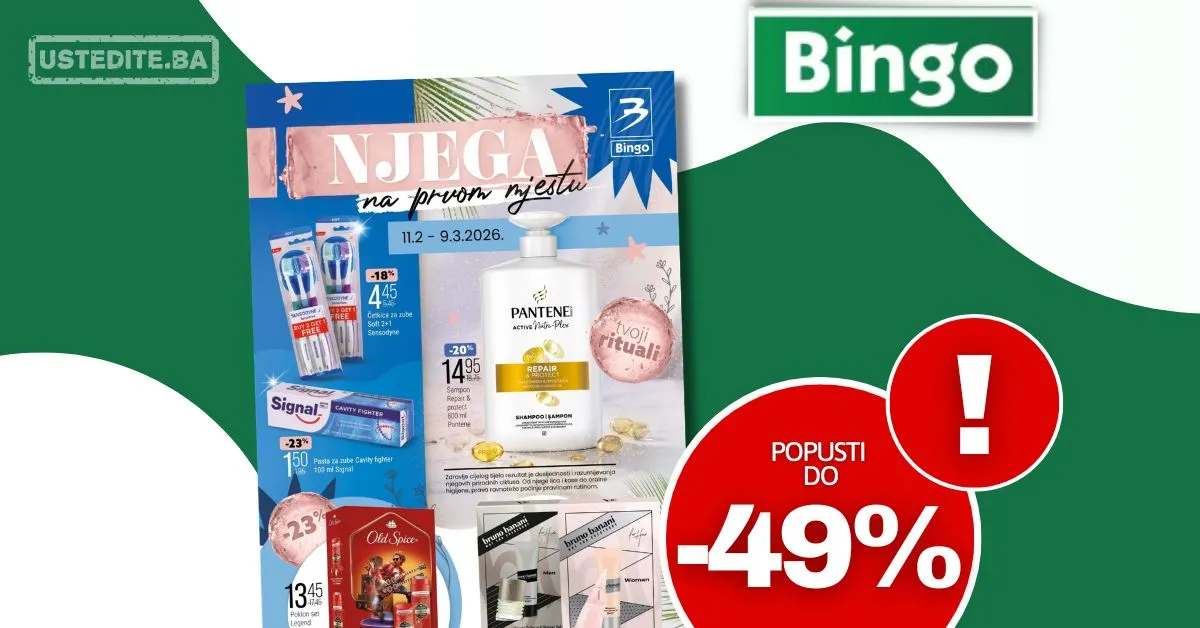 Bingo katalog NJEGA NA PRVOM MJESTU – sniženje do 9.3.2026.