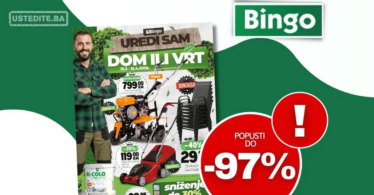 Bingo katalog SVE ZA DOM I VRT 13.3-12.4.2026.