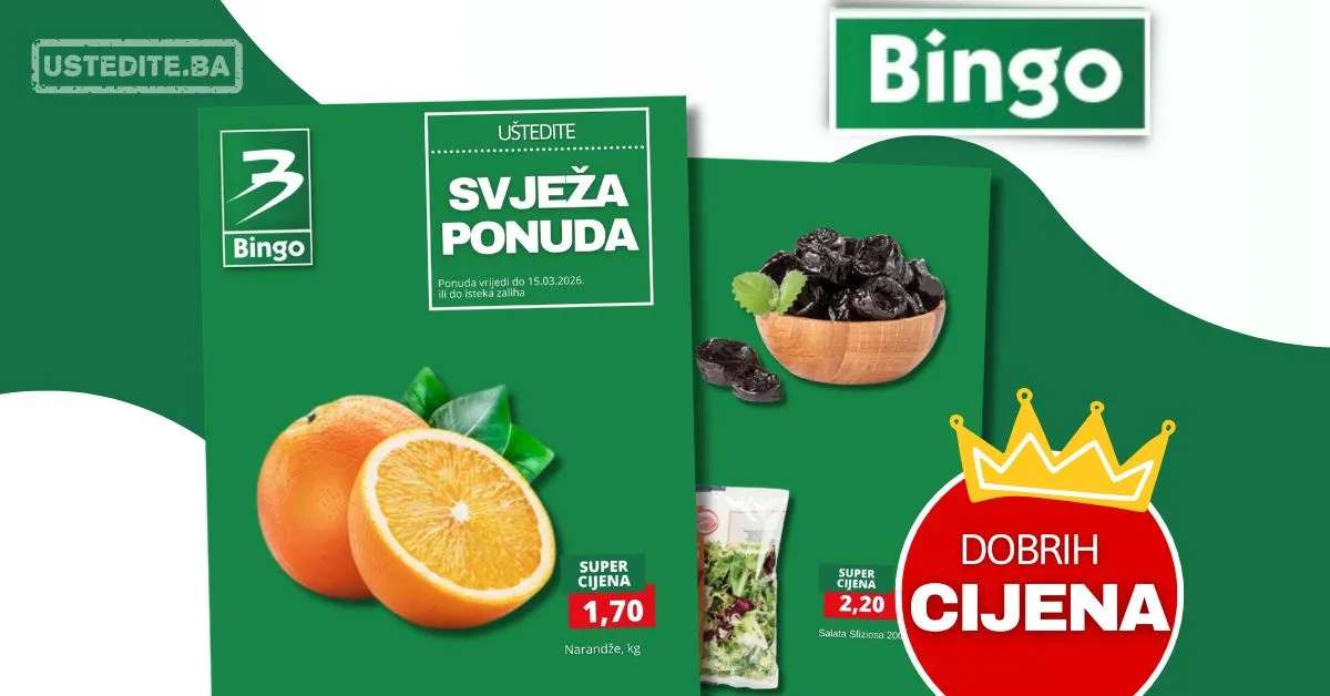 Bingo akcija SVJEŽA PONUDA do 15.3.2026.