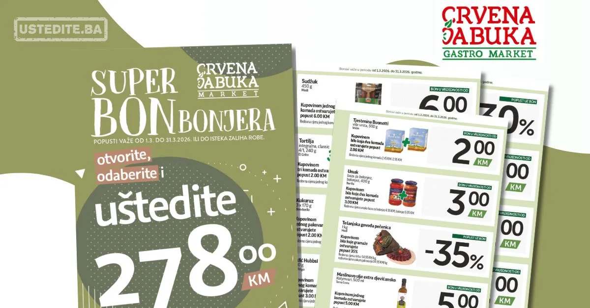 Crvena Jabuka katalog SUPER BONBONJERA 1-31.3.2026.