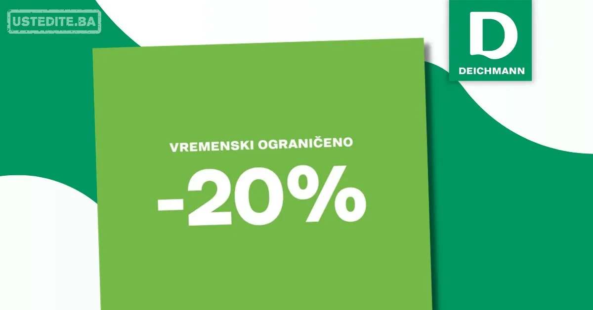 Deichmann SNIŽENJE za 8. MART 6-8.3.2026.